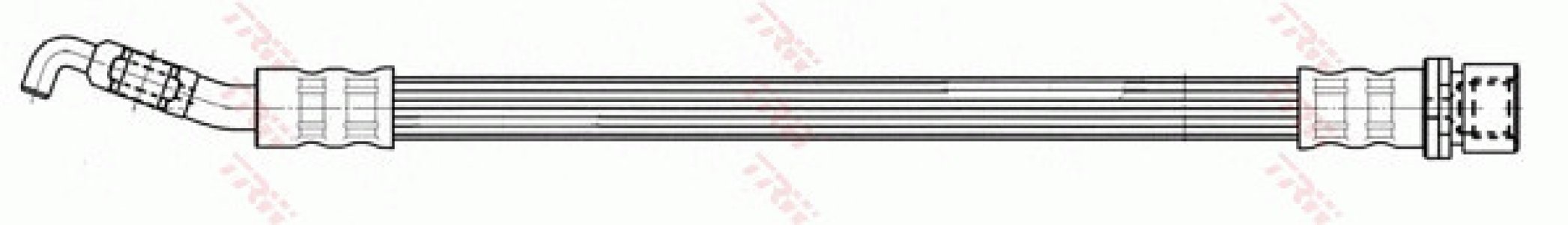 Przewód hamulcowy giętki TRW PHD689 