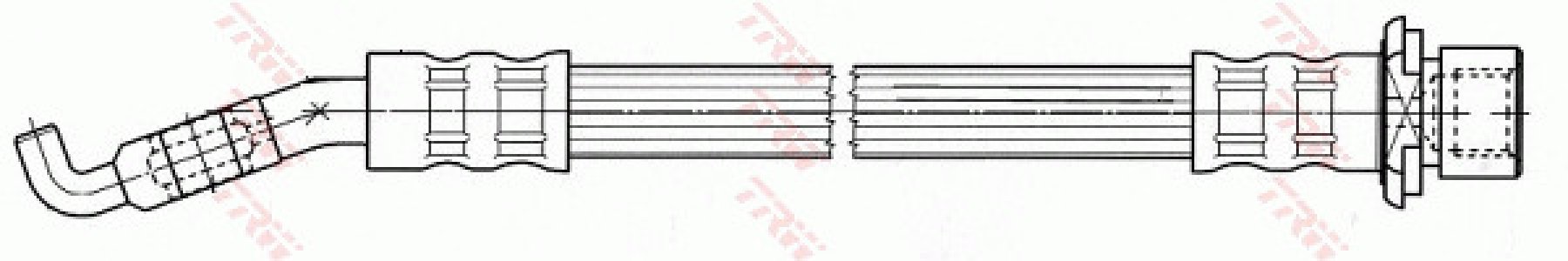 Przewód hamulcowy giętki TRW PHD690 