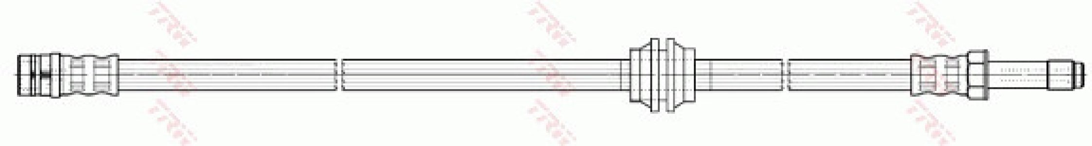 Przewód hamulcowy giętki TRW PHB582 6394280335