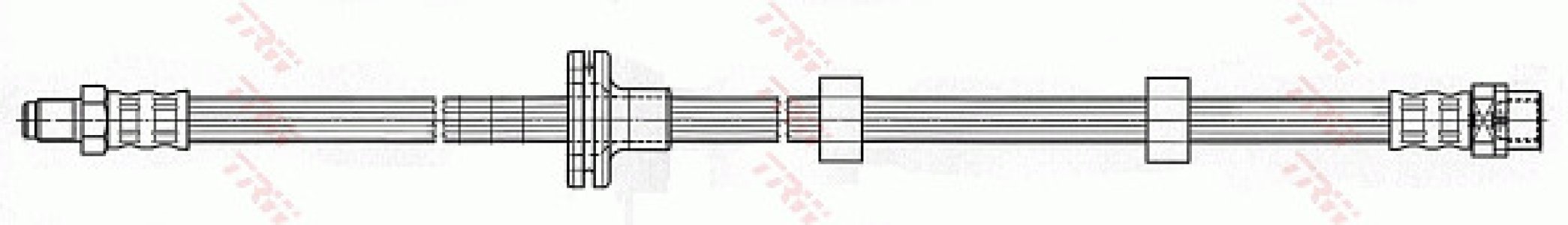 Przewód hamulcowy giętki TRW PHB515 