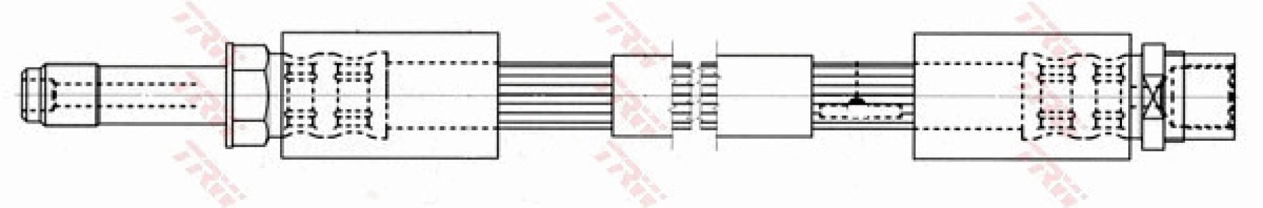 Przewód hamulcowy giętki TRW PHB553 