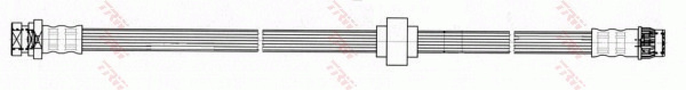 Przewód hamulcowy giętki TRW PHA458 
