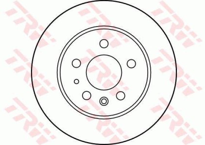 Tarcza hamulcowa TRW DF1574 1264230012 tył