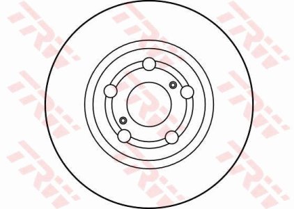 Tarcza hamulcowa TRW DF2742 4351205010 przód
