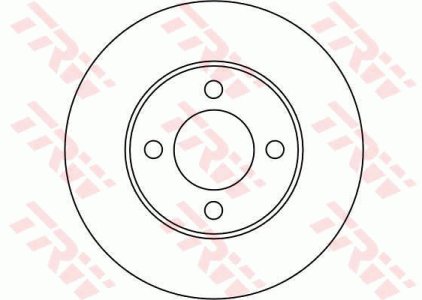 Tarcza hamulcowa TRW DF1521 443615301