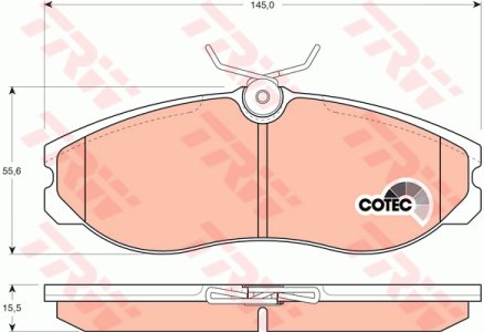 Klocki hamulcowe TRW GDB1113 21481155