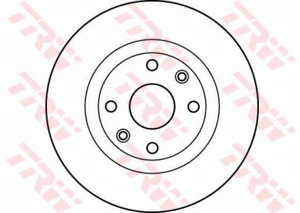 Tarcza hamulcowa TRW DF2586 7701206339