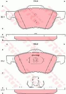 Klocki hamulcowe TRW GDB3272 23159173