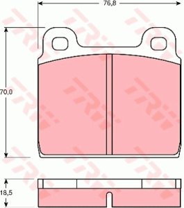 Klocki hamulcowe TRW GDB407 20011185