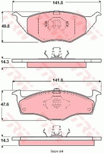 Klocki hamulcowe TRW GDB1375 23131143