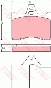 Klocki hamulcowe TRW GDB1284 20389154