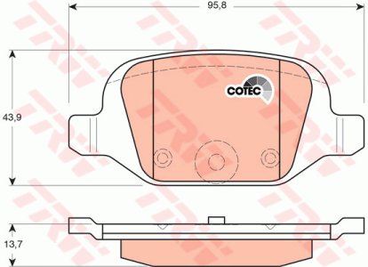 Klocki hamulcowe TRW GDB1384 9948417