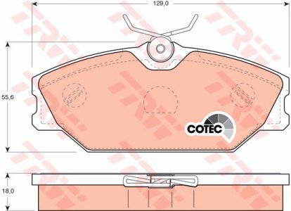 Klocki hamulcowe TRW GDB1405 23172180