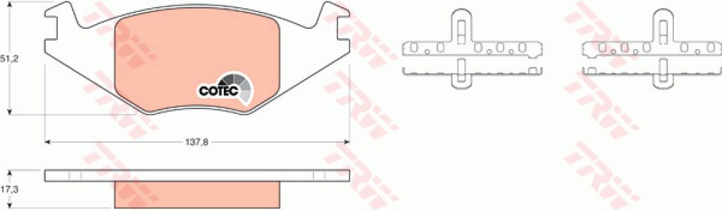 Klocki hamulcowe TRW GDB463 20889173