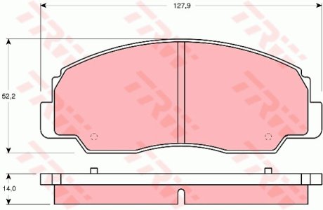 Klocki hamulcowe TRW GDB1134 21712140