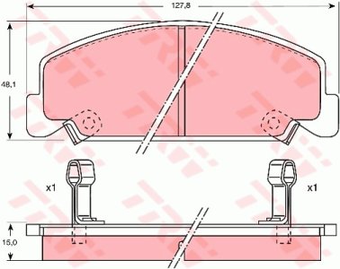 Klocki hamulcowe TRW GDB764 21330150