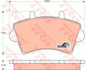 Klocki hamulcowe TRW GDB1442 23613178