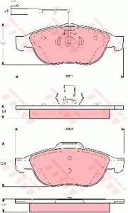 Klocki hamulcowe TRW GDB1444 9948887
