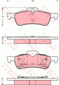 Klocki hamulcowe TRW GDB1477 23716165