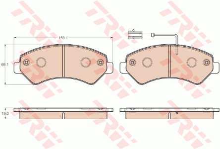 Klocki hamulcowe TRW GDB1982 77366022