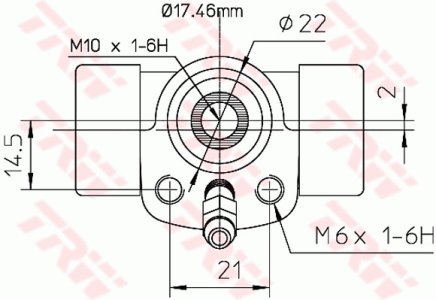 Cylinderek hamulcowy TRW BWC107 331611051A