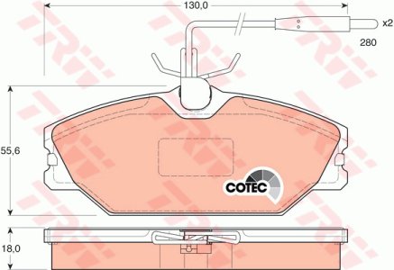 Klocki hamulcowe TRW GDB1030 21388183