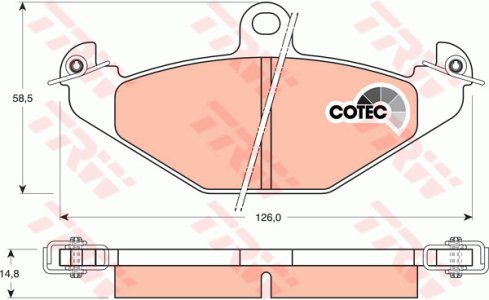 Klocki hamulcowe TRW GDB1041 20410150