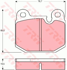 Klocki hamulcowe TRW GDB654 20588165