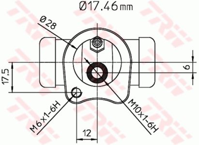 Cylinderek hamulcowy TRW BWC115 550143