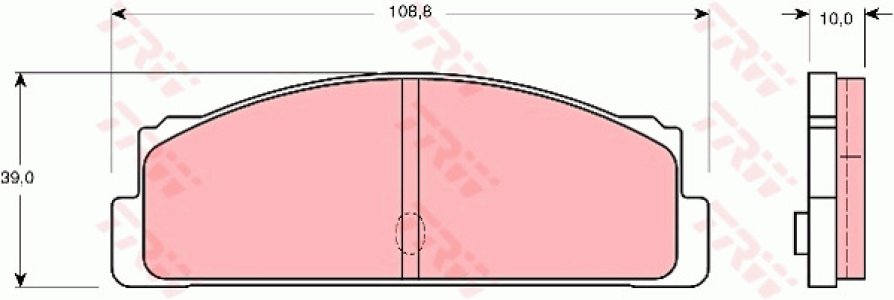 Klocki hamulcowe TRW GDB107 20074100 TYŁ