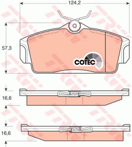 Klocki hamulcowe TRW GDB3168 410602F525