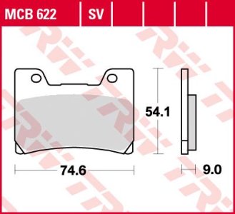 Klocki hamulcowe TRW MCB622 motocykle