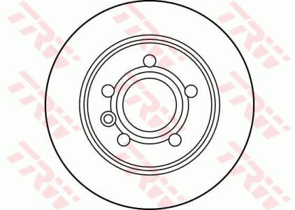 Tarcza hamulcowa TRW DF2777 7M0615601A