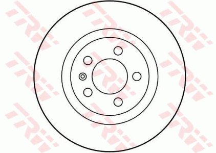 Tarcza hamulcowa TRW DF2804 1J0615301E