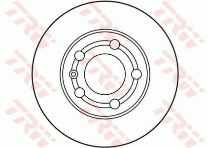 Tarcza hamulcowa TRW DF2805 1J0615601