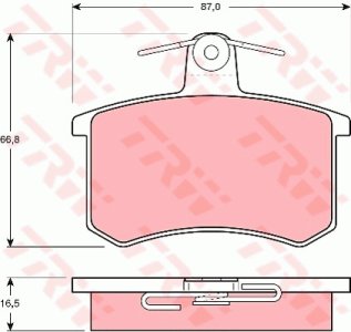 Klocki hamulcowe TRW GDB814 20668165