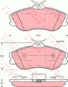 Klocki hamulcowe TRW GDB815 21138195