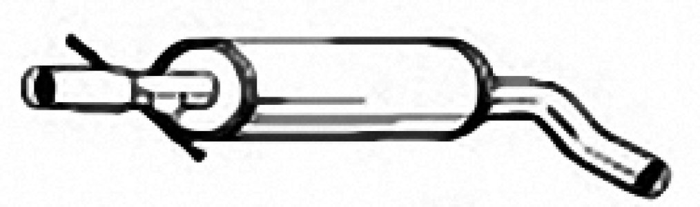 Tłumik środkowy IZAWIT 15.009A 1J0253209B