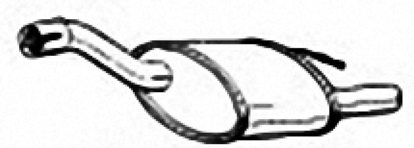 TŁUMIK KOŃCOWY IZAWIT 17.371A 1067478  FORD FOCUS 1.6