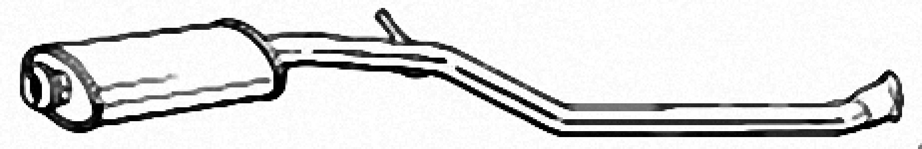 Tłumik środkowy IZAWIT 28.134A 1717H0