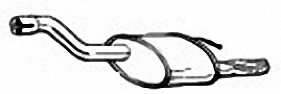 TŁUMIK KOŃCOWY IZAWIT 17.373A 1121652  FORD FOCUS 1.6 SEDAN.