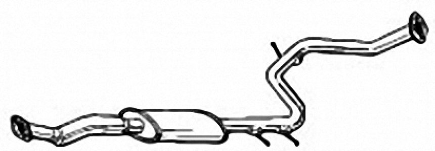 Tłumik środkowy IZAWIT 36.012A OK20140300C