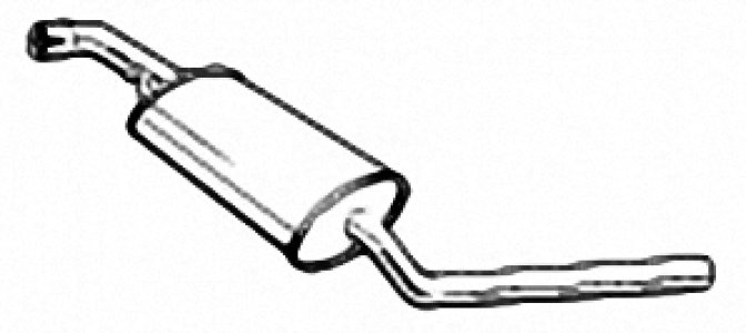 Tłumik środkowy IZAWIT 23.072A 023253409AJ