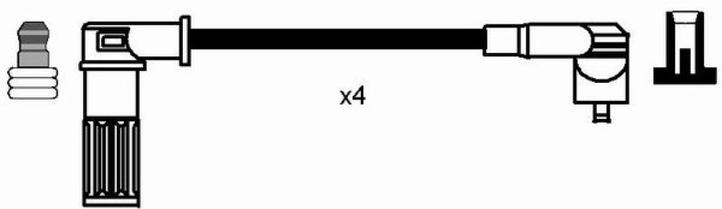 Przewody wysokiego napięcia komplet NGK RC-FT203 RCFT203
