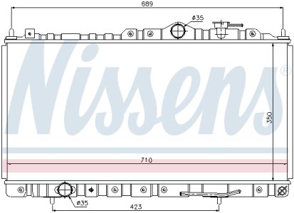 Chłodnica silnika NISSENS 68180 MR355474