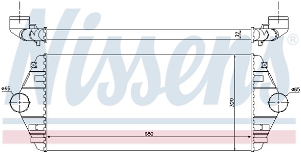 Intercooler NISSENS 96849 1472059080