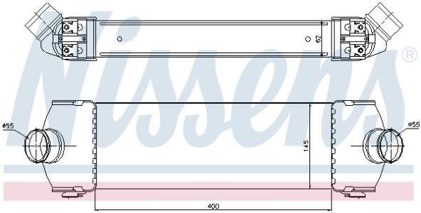Intercooler NISSENS 96641 1423732
