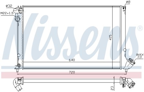 Chłodnica silnika NISSENS 63731 1301GA