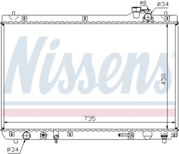 Chłodnica silnika NISSENS 64766 1640020130
