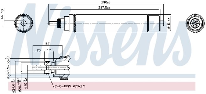 Osuszacz klimatyzacji NISSENS 95336 JRJ100410